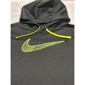 Nike Therma-Fit Hoodie Black Pullover XL Sweatshirt Center Swoosh 543467-014